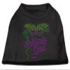 Mirage - Mardi Gras Rhinestud Shirt Black Xs (8) "Product Category: Dog Shirts/Rhinestone Shirts - Mardi Gras Rhinestud Shirt" view 1