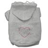 Angel Heart Rhinestone Hoodies Grey XXXL(20)