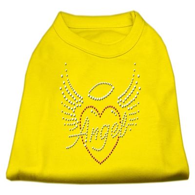 Mirage Pet Products Angel Heart Rhinestone Dog Shirt Yellow XS (8)