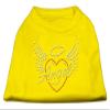 Mirage Pet Products Angel Heart Rhinestone Dog Shirt Yellow XS (8) view 1