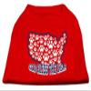 God Bless USA Design Print Dog Shirt Red L (14) view 1