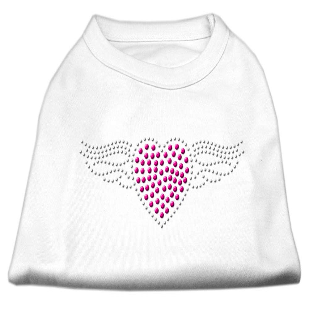 Aviator Rhinestone Dog Shirt White XS (8)