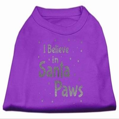 Screenprint Santa Paws Dog Shirt Purple XXXL (20)
