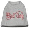 Bad Dog Rhinestone Dog Shirt Grey S (10) view 1