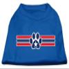 Patriotic Star Paw Design Print Dog Shirt Blue XXXL (20) view 1