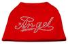 Angel Rhinestud Rhinestone Dog Shirt Red L (14) view 1