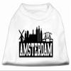 Amsterdam Skyline Design Print Dog Shirt White XXXL (20) view 1