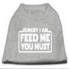 Hungry I am Design Print Dog Shirt Grey XS (8) view 1