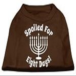 Spoiled for 8 Days Screenprint Dog Shirt Brown XXL (18)