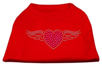 Mirage - Aviator Rhinestone Shirt Red Xs (8) "Product Category: Dog Shirts/Rhinestone Shirts - Aviator Rhinestone Shirt"