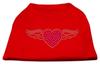 Mirage - Aviator Rhinestone Shirt Red Xs (8) "Product Category: Dog Shirts/Rhinestone Shirts - Aviator Rhinestone Shirt" view 1