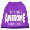 This is What Awesome Looks Like Dog Shirt Purple XXL (18) view 1