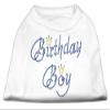 Birthday Boy Rhinestone Dog Shirt White S (10) view 1