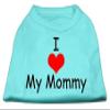 I Love My Mommy Design Print Dog Shirt Aqua XL (16) view 1