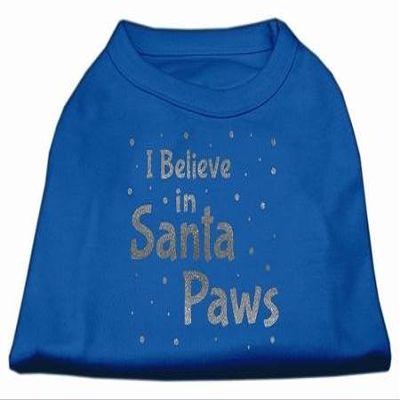 Screenprint Santa Paws Dog Shirt Blue XXXL (20)