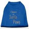 Screenprint Santa Paws Dog Shirt Blue XXXL (20) view 1
