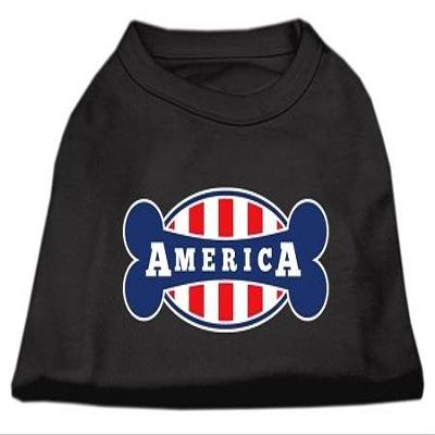 Bonely in America Design Print Dog Shirt Black XXXL (20)