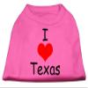 Mirage - I Love Texas Screen Print Shirts Bright Pink Xxl (18) "Product Category: Dog Shirts/Screen Print Shirts - I Love Texas Screen Print Shirts" view 1