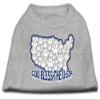 God Bless USA Design Print Dog Shirt Grey L (14) view 1