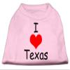 Mirage - I Love Texas Screen Print Shirts Light Pink Sm (10) "Product Category: Dog Shirts/Screen Print Shirts - I Love Texas Screen Print Shirts" view 1