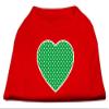 Green Swiss Dot Heart Design Print Dog Shirt Red XXL (18) view 1