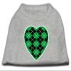 Argyle Heart Green Design Print Dog Shirt Grey XXXL (20) view 1