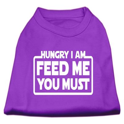 Mirage Pet Products Hungry I am Screen Print Shirt Purple XXL (18)