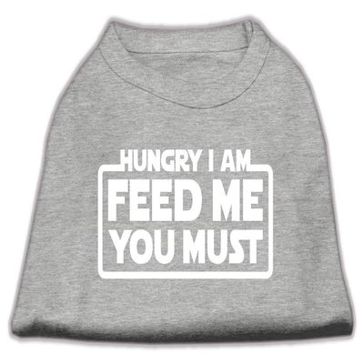 Mirage Pet Products Hungry I am Screen Print Shirt Grey XXL (18)
