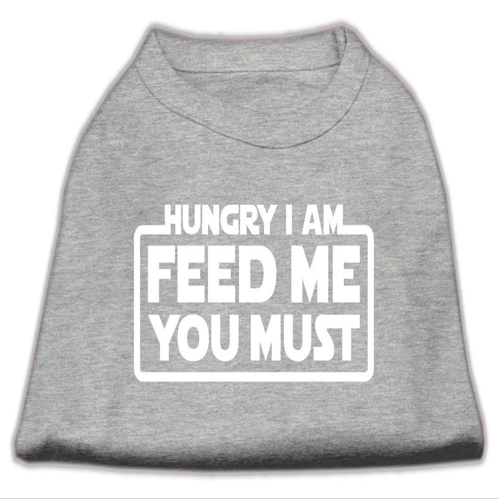 Mirage Pet Products Hungry I am Screen Print Shirt Grey XXL (18)