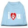 Mirage - I Love U Screen Print Shirt Baby Blue Xl (16) "Product Category: Dog Shirts/Screen Print Shirts - I Love U" view 1