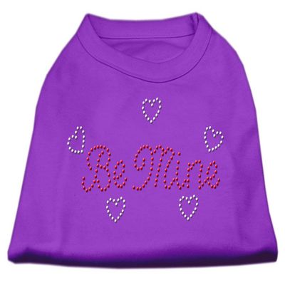 Be Mine Rhinestone Dog Shirt Purple XS (8)