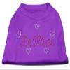 Be Mine Rhinestone Dog Shirt Purple XS (8) view 1