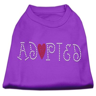 Pet Care Preferred Adopted Rhinestone Shirt Purple XXXL(20)