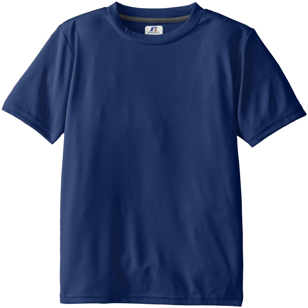 Russell Athletic Boy's 8-20 Youth Short Sleeve Perfect Top, Navy, Medium