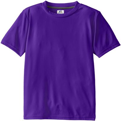 Russell Athletic Boy's 8-20 Youth Short Sleeve Perfect Top, Purple, X-Large