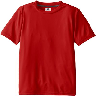 Russell Athletic Boy's 8-20 Youth Short Sleeve Perfect Top, True Red, Small