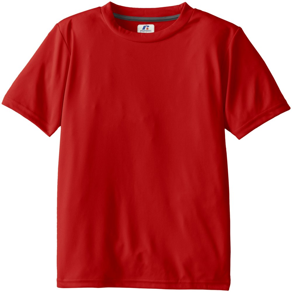 Russell Athletic Boy's 8-20 Youth Short Sleeve Perfect Top, True Red, Small