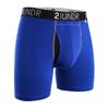 2UNDR Men's 6" Swing Shift Boxer Briefs, Blue/Blue, X-Large view 1
