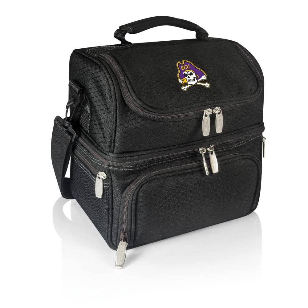 PICNIC TIME NCAA East Carolina Pirates Pranzo Lunch Bag - Insulated Lunch Box with Picnic Set - Lunch Cooler Bag