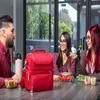 NCAA Kansas Jayhawks Pranzo Lunch Bag - Insulated Lunch Box with Picnic Set - Lunch Cooler Bag view 3