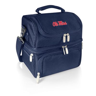 NCAA Ole Miss Rebels Pranzo Lunch Bag - Insulated Lunch Box with Picnic Set - Lunch Cooler Bag