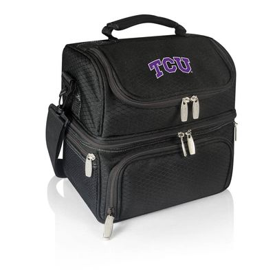 NCAA TCU Horned Frogs Pranzo Lunch Bag - Insulated Lunch Box with Picnic Set - Lunch Cooler Bag