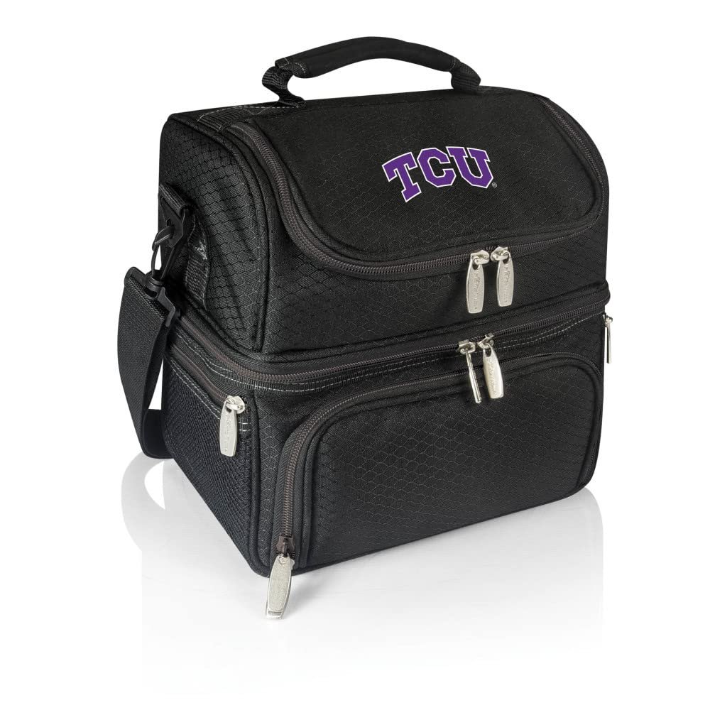 NCAA TCU Horned Frogs Pranzo Lunch Bag - Insulated Lunch Box with Picnic Set - Lunch Cooler Bag