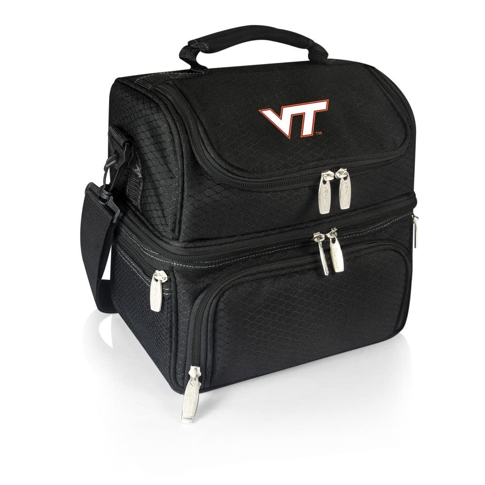NCAA Virginia Tech Hokies Pranzo Lunch Bag - Insulated Lunch Box with Picnic Set - Lunch Cooler Bag