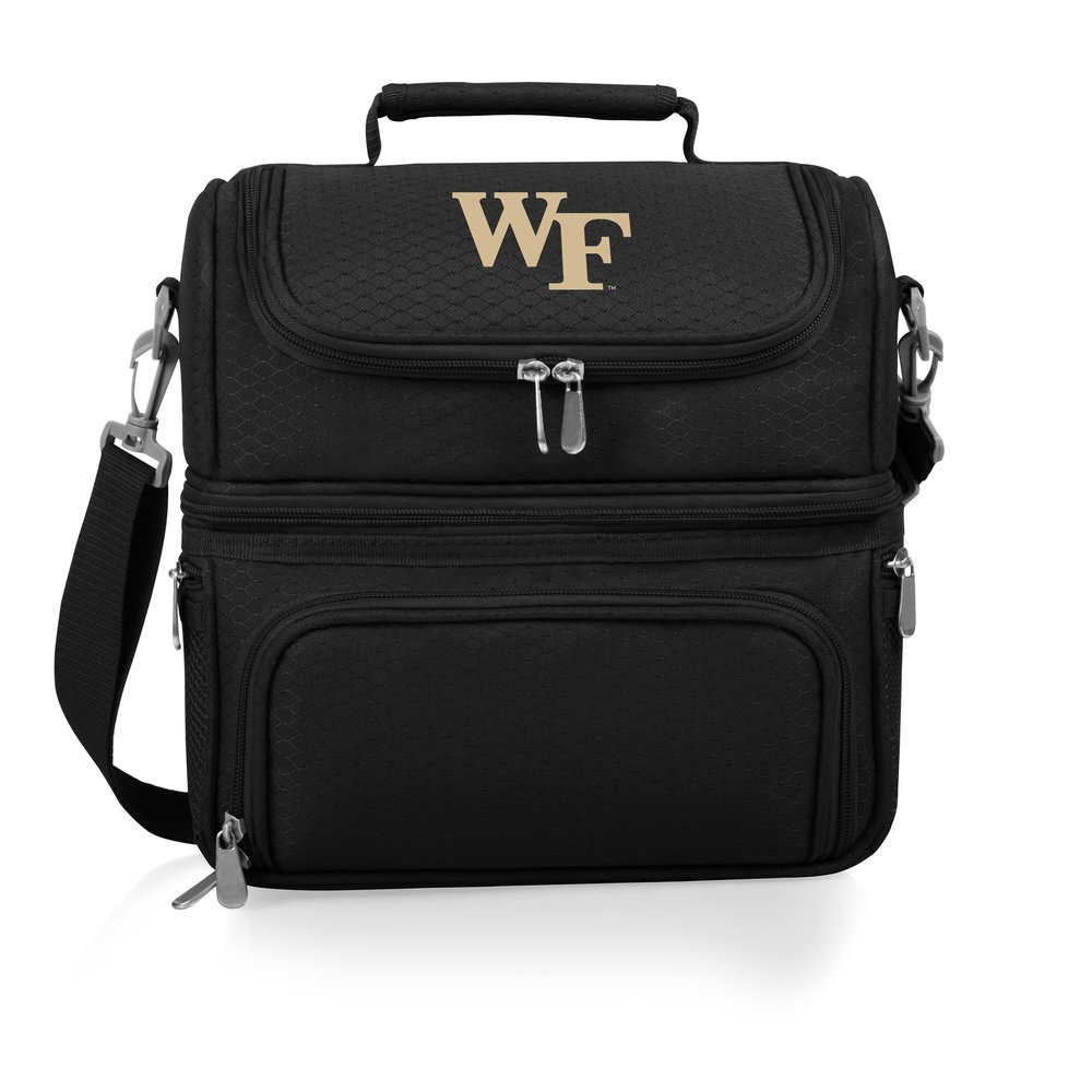 NCAA Wake Forest Demon Deacons Pranzo Lunch Bag - Insulated Lunch Box with Picnic Set - Lunch Cooler Bag
