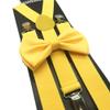 4everStore Unisex Bow Tie & Suspender Sets, Yellow view 2