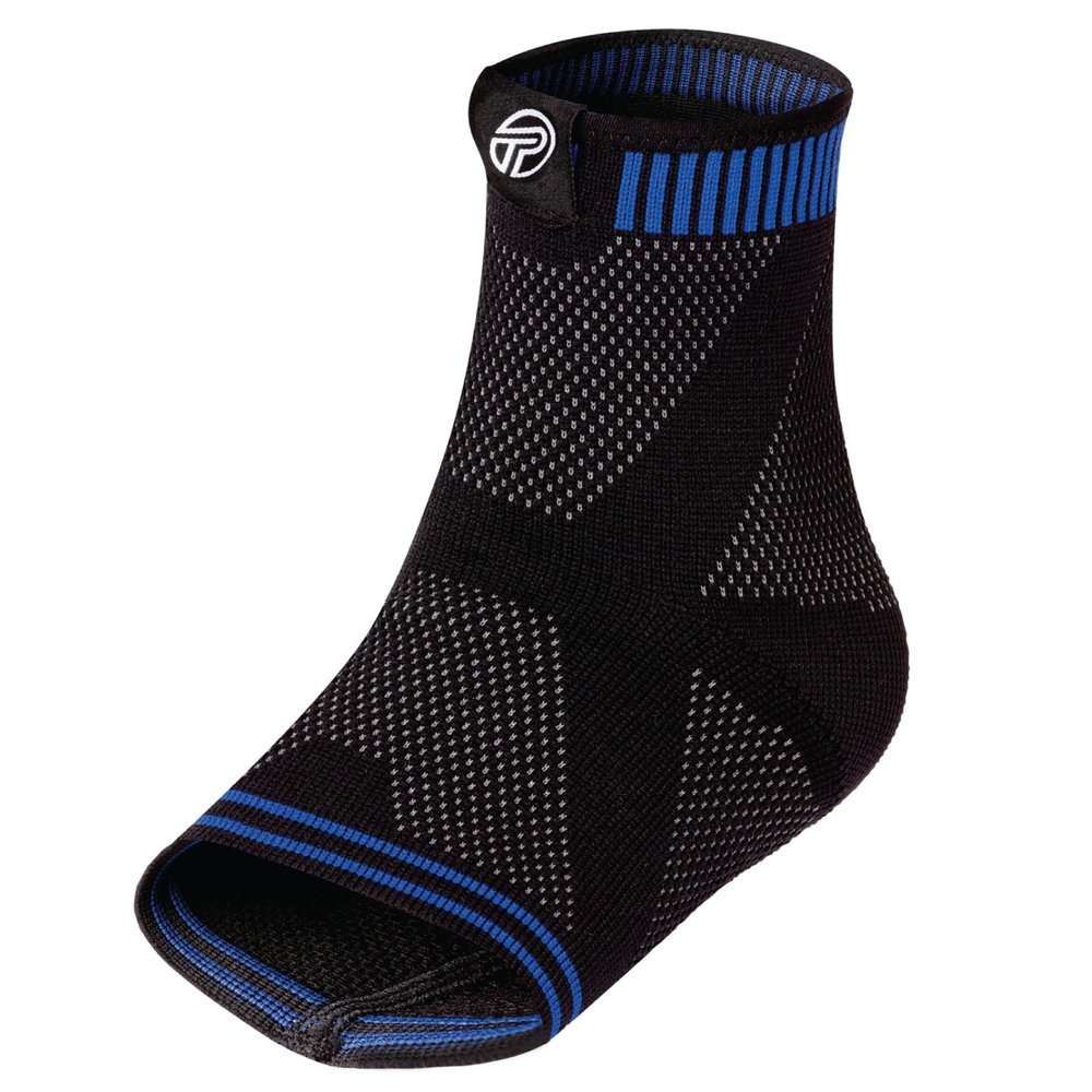 Pro-Tec Athletics 3D Flat Ankle Support, Advanced Flat Knit Fabric for Customized Fit, Full Range of Motion, Breathable, Multi-Directional Stretch, Comfort & Ankle Support, Large