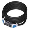 XLC Unisex  Adult's LO-L11 RonaldBiggs Combination Spiral Cable Lock, Black, 1850 mm view 1