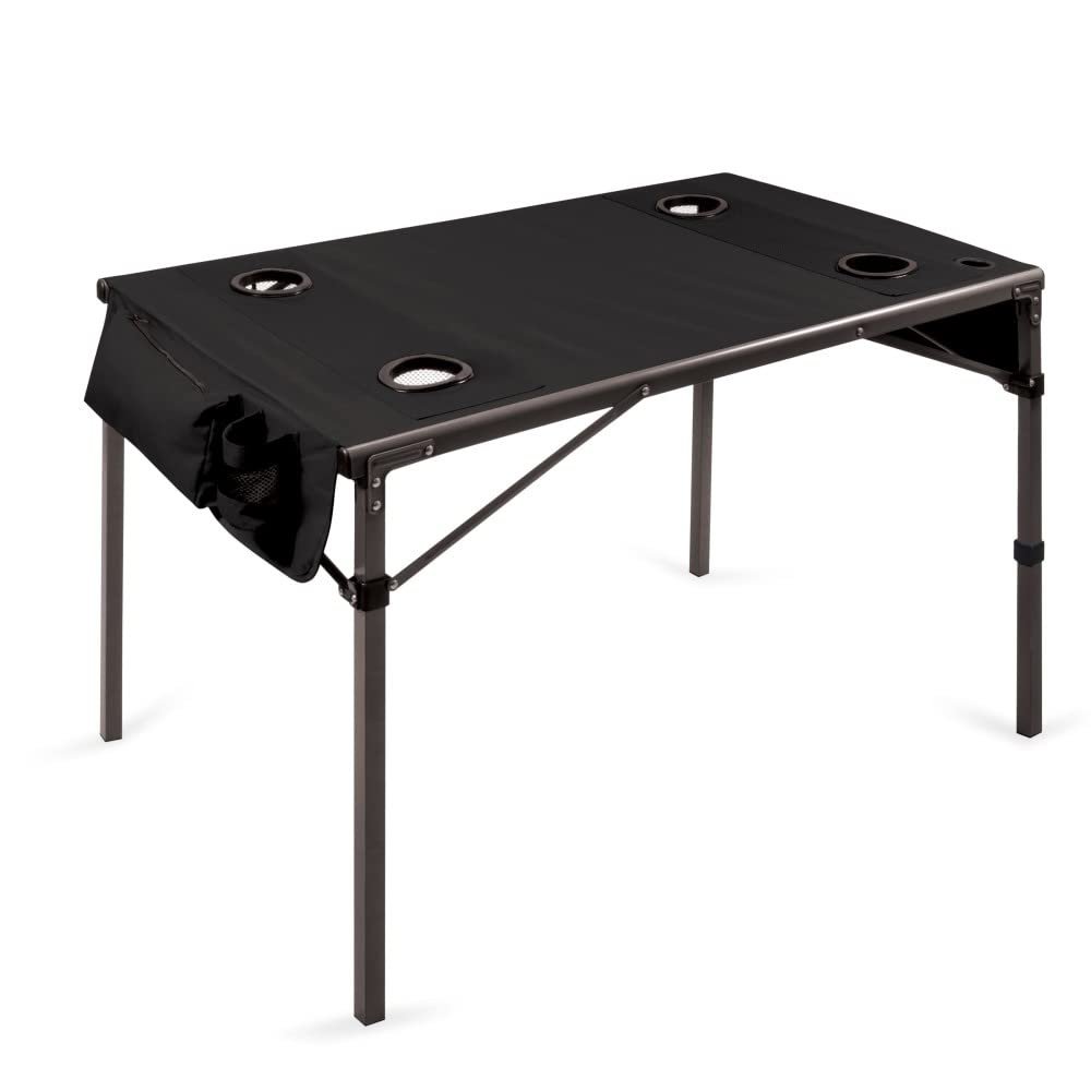 PICNIC TIME NCAA Washington State Cougars Soft Top Travel Table, Black, One Size (799-00-179-634-0)