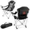PICNIC TIME NCAA Maryland Terrapins Reclining Camp Chair - Beach Chair for Adults - Sports Chair with Carry Bag, (Black with Gray Accents) view 1